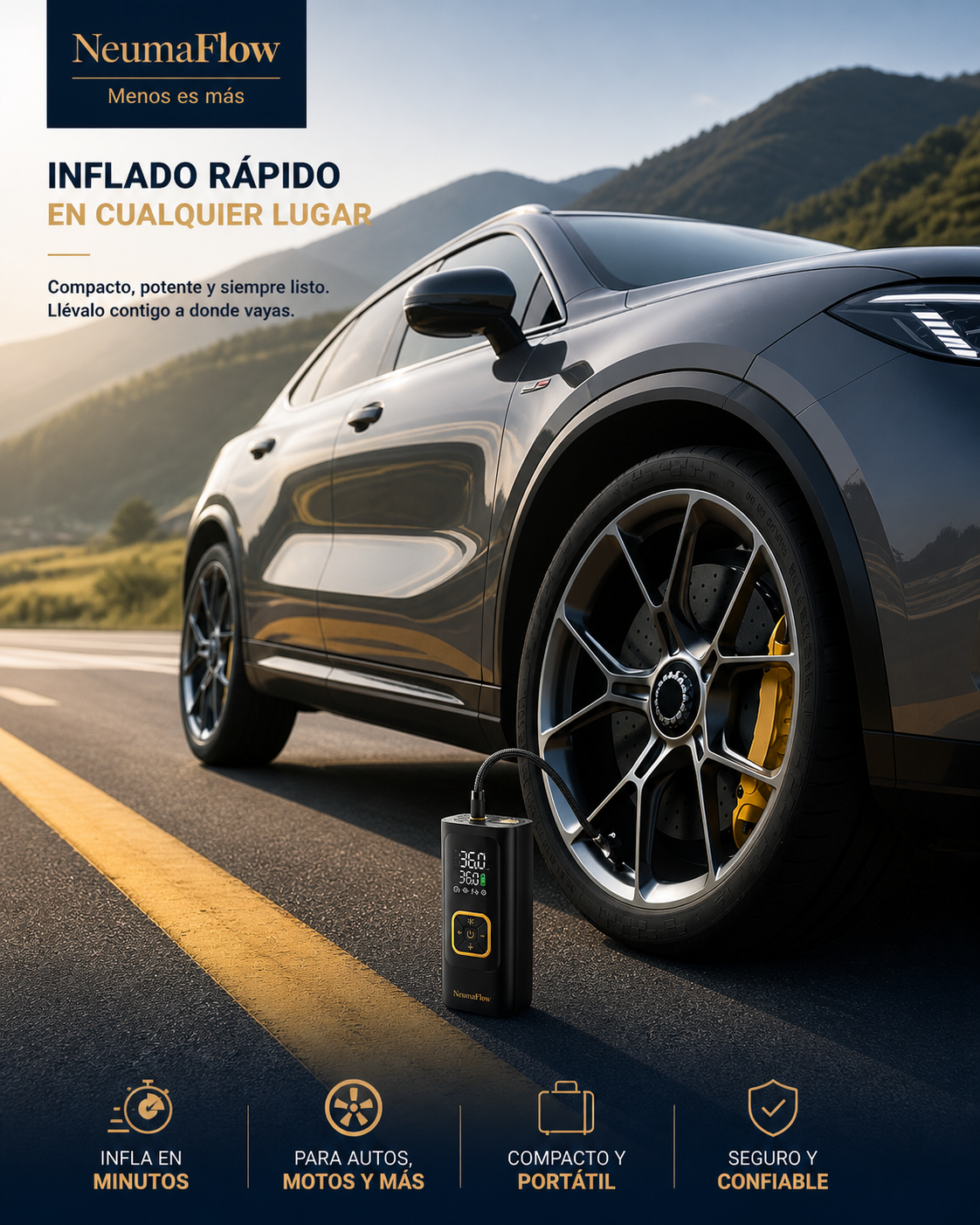 NeumaFlow — Inflado rápido en cualquier lugar